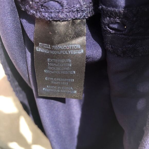 CYNTHIA STEFFE Blue Eyelett Off Shoulder Dress 0 - Picture 11 of 13